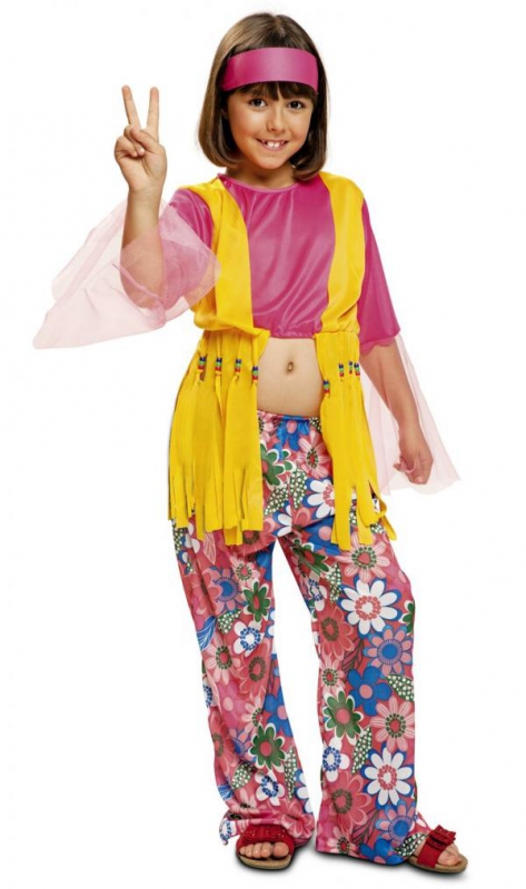 Hippie - Dětský kostým Hippiesačka