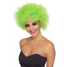 Paruka Funky Afro zelená pro dospělé