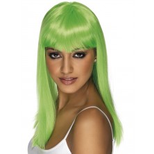 Paruka Glamourama neonově zelená