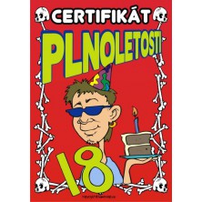 Legrační certifikát plnoletosti (kluk)