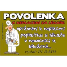 Povolenka k neplacení u lékaře