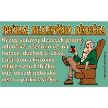 Průkaz Průkaz nejlepšího dědečka