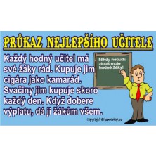 Průkaz Průkaz nejlepšího učitele