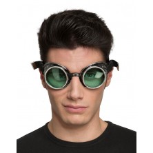 Brýle Steampunk zelené