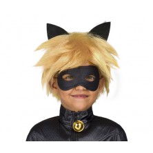 Paruka a maska Černý kocour dětská