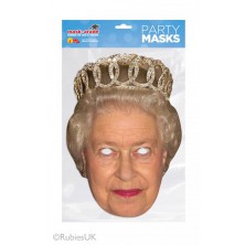 Papírová maska Královna Alžběta II