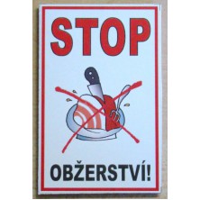 Magnetka Stop obžerství!