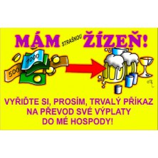 Průkaz Mám strašnou žízeň